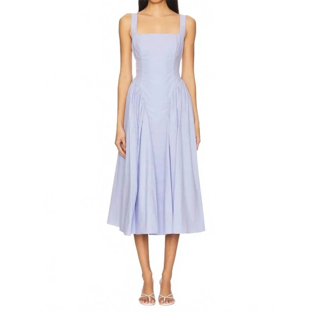 Periwinkle Astr Vinya Poplin Drop Waist
Midi Dress - Picture 1 of 6